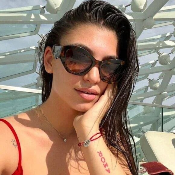 NEW PR07YS VAU6S1 PRADA HONEY HAVANA WOMEN PRADA SUNGLASSES SPR 07Y - Picture 1 of 13
